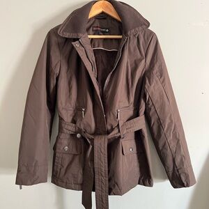 Weather Tamer / Brown Belted Jacket